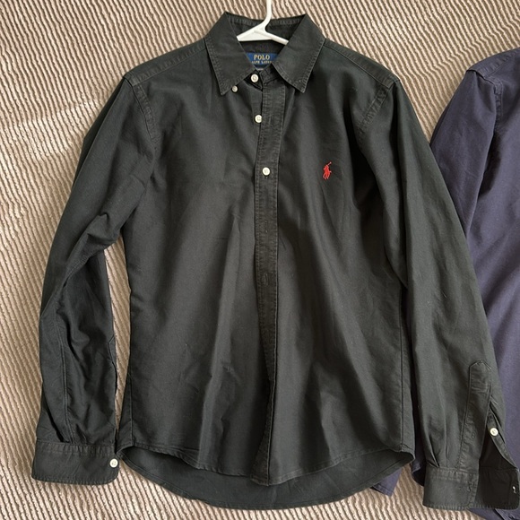 Ralph Lauren Men's Casual Button Down Shirts - Black, Navy, Light Blue - Picture 3 of 5